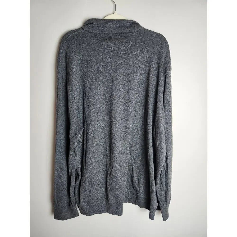 Polo Ralph Lauren Mens quarter zip pullover sz XXL gray soft stretch preppy - Picture 3 of 8